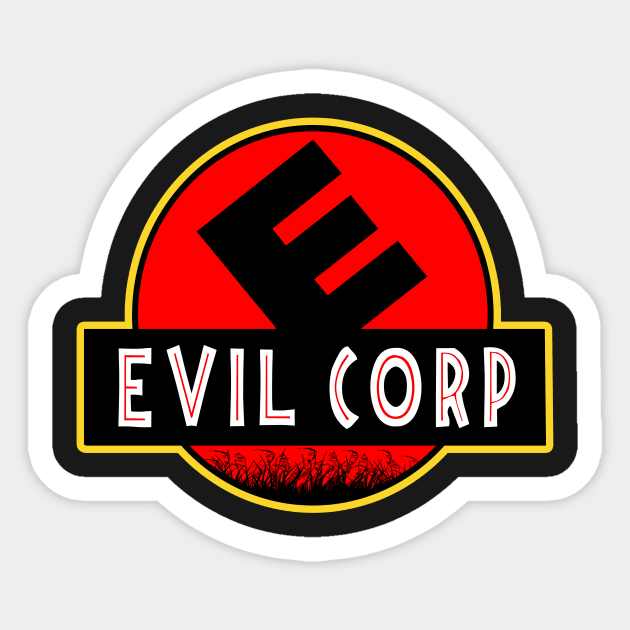 Evil Corp Jurassic Park Mr Robot Sticker by Nova5